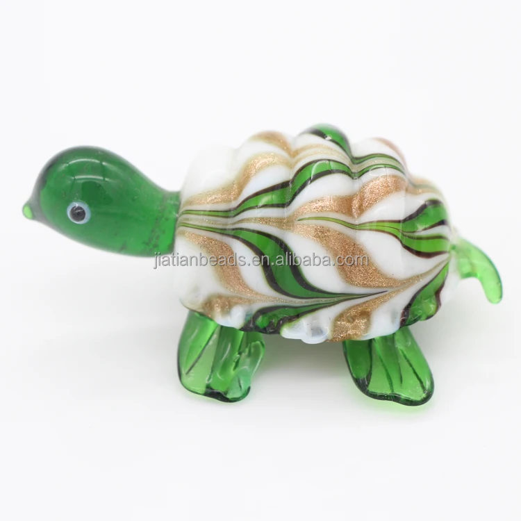 
Lampwork murano glass turtle cute glass animal figurine for decoration 