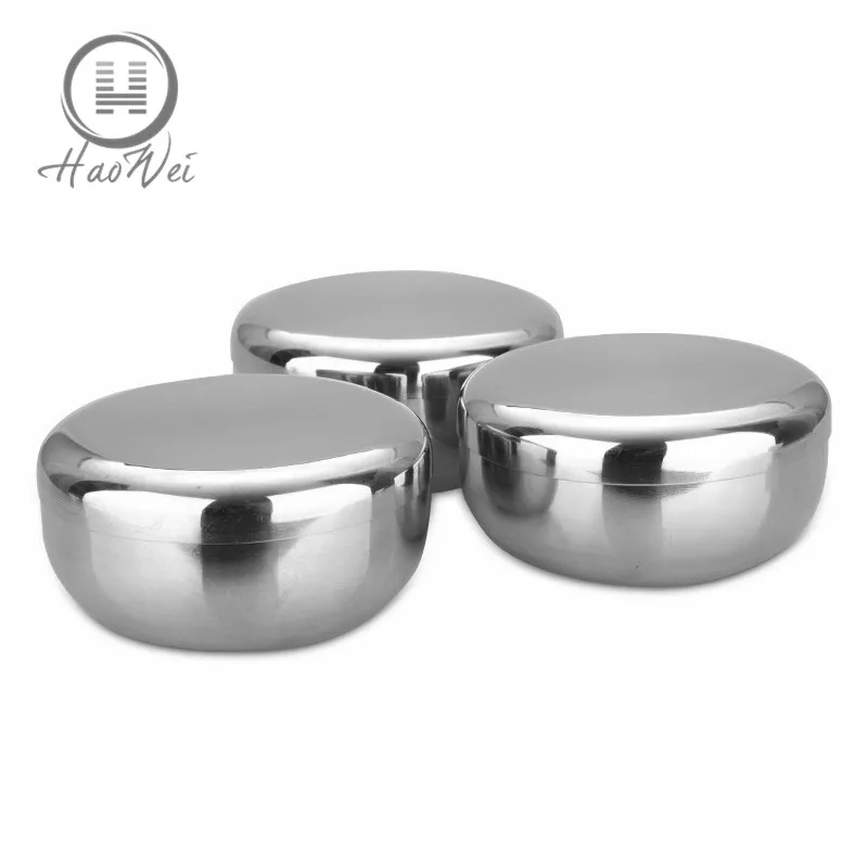 
China manufacture 10/12cm Korean style Thicken pickle bowl stainless steel soup bowl rice bowl with lid 