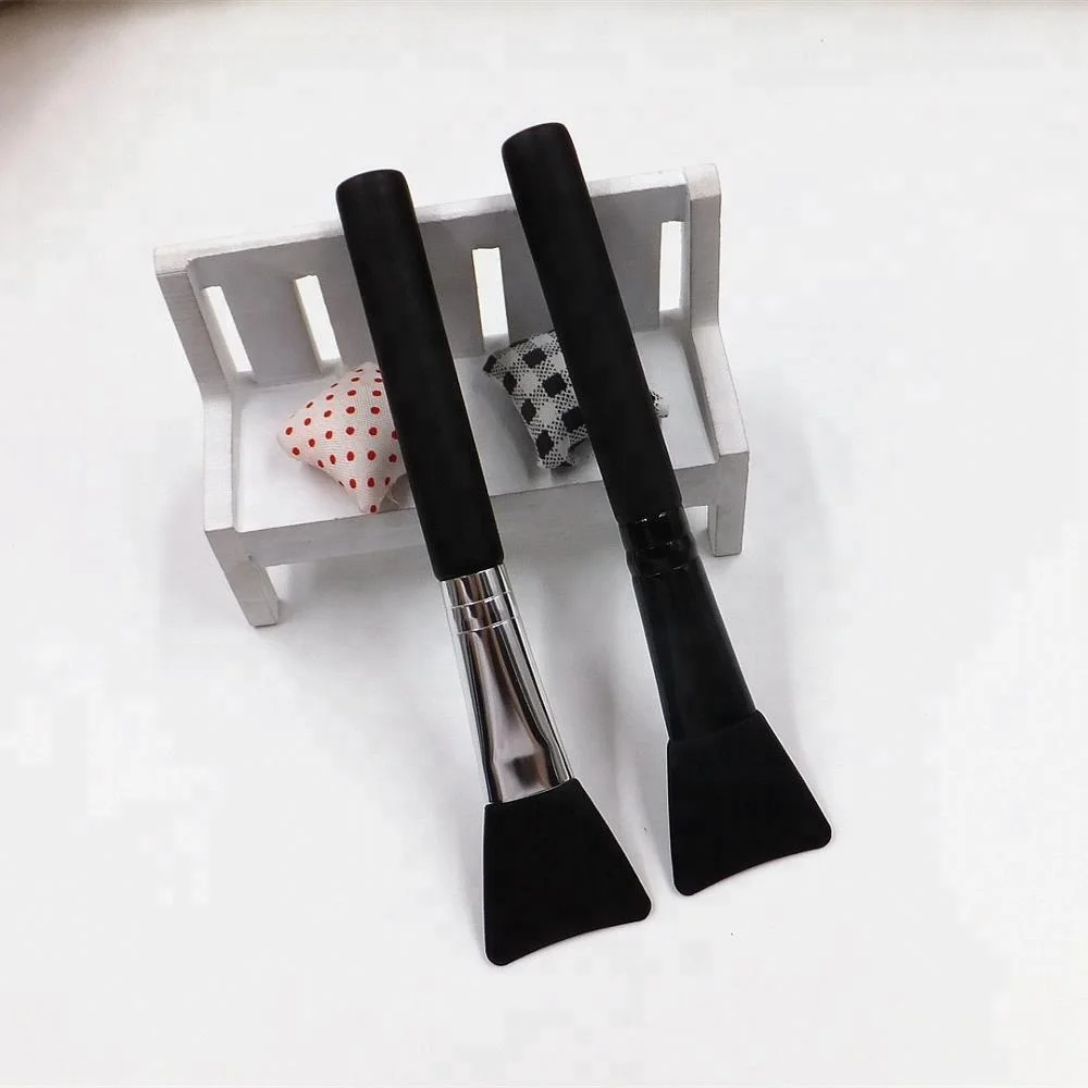 Черный деревянной ручкой Маска кисть силиконовая гелевая маска для кисти