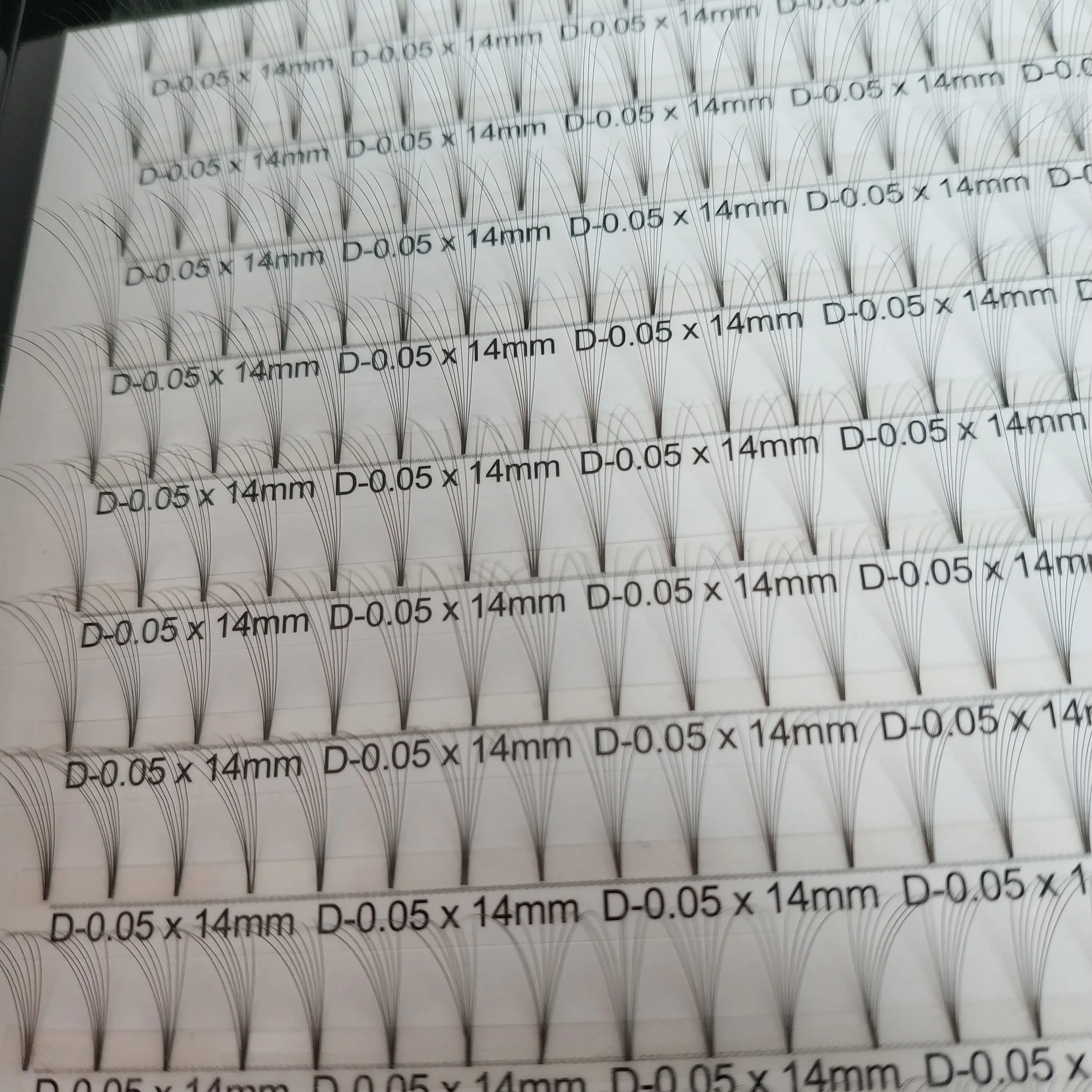 
7D .05 14 мм D завитые готовые объемные ресницы серия с коротким стержнем удлинители ресниц Корея синтетические волоконные ресницы Красота Макияж 