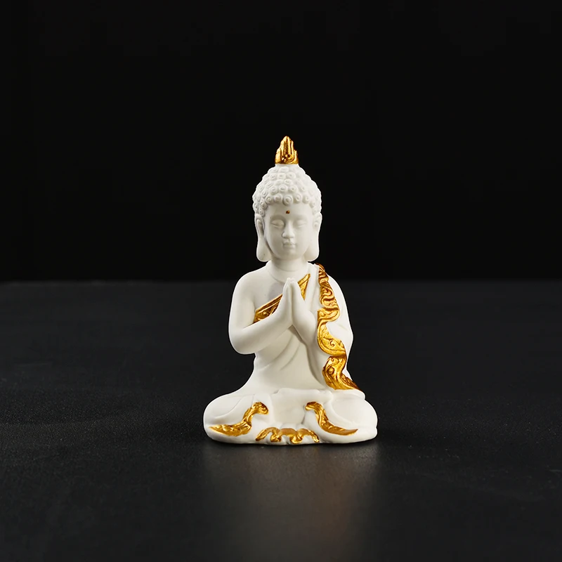 White body buddha Ceramic Buddha statue