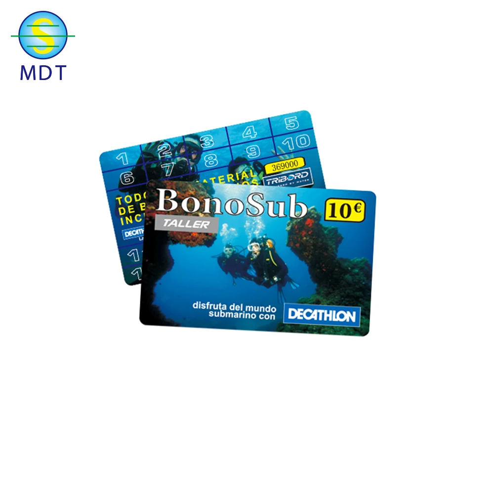 DU Plastic card printing glossy magnetic stripe loyalty card membership card