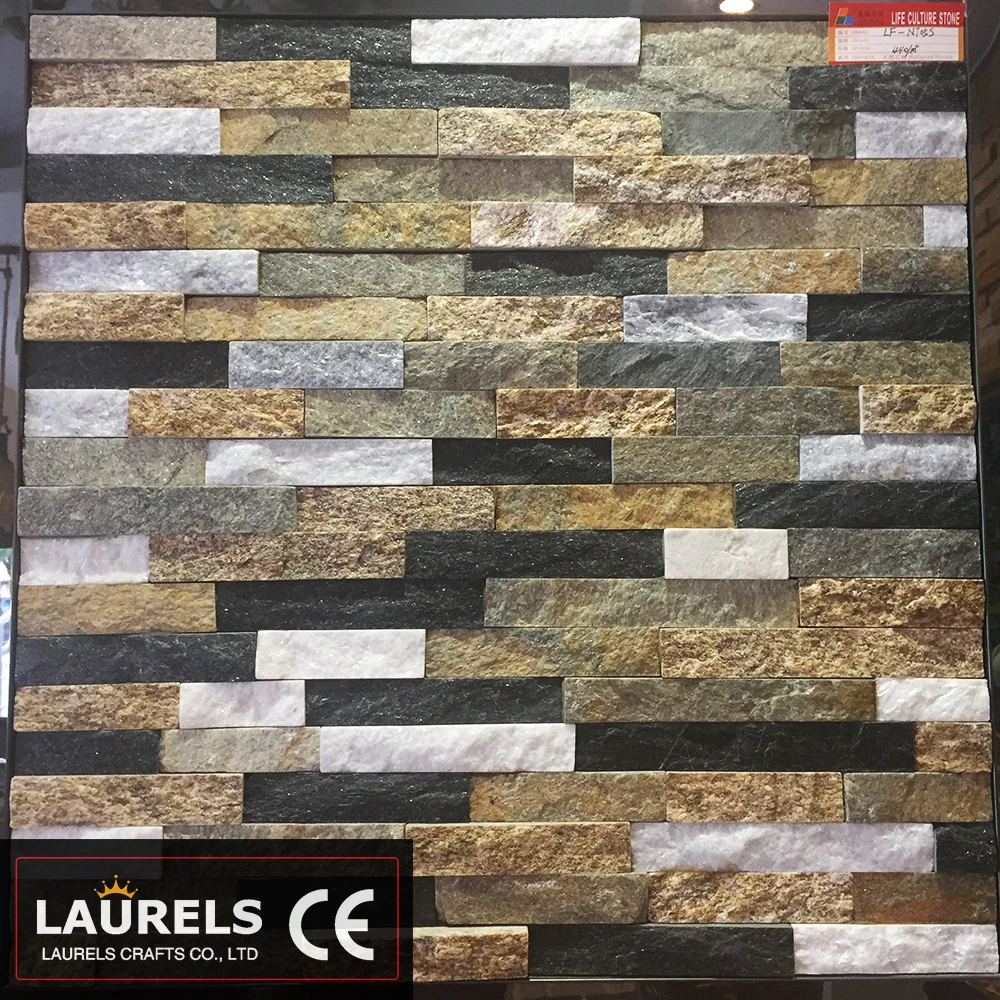 
Quality Multi-Color Marble Natural Cultural Stone Wall For Hotel Wall 