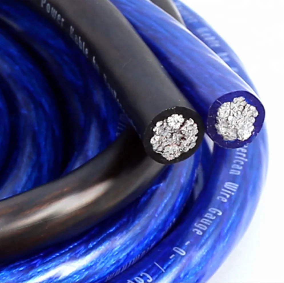 
0ga car amplifier wiring kit for car audio use 