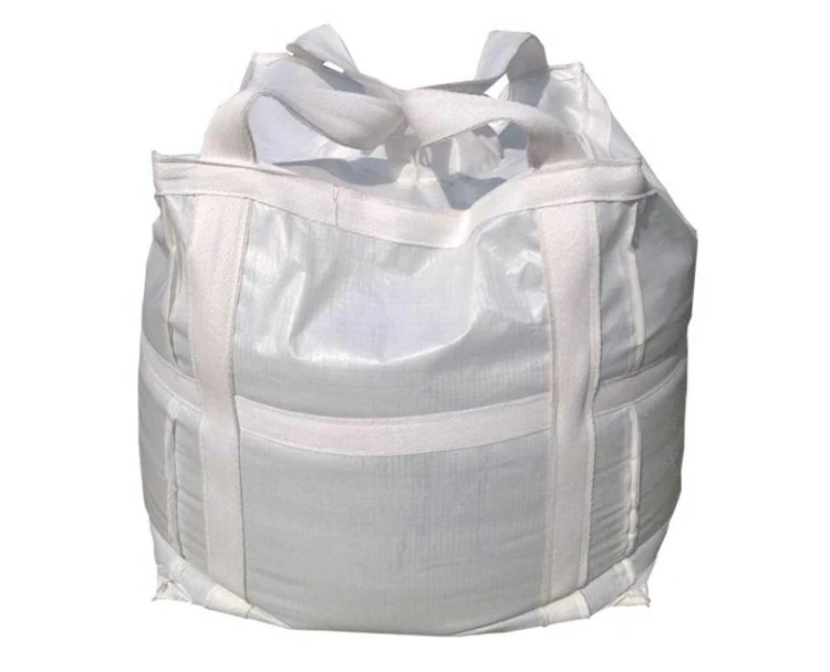 Big size large 1 ton 2000kg jumbo bag FIBC flexible container manufacturers with discharge bottom spout top middle belt