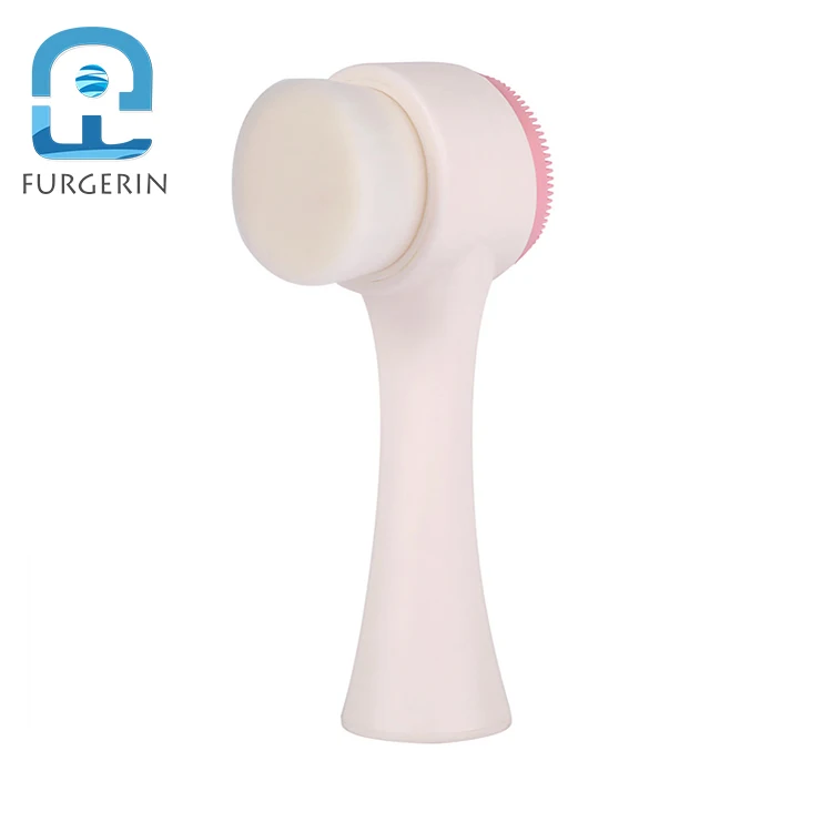 Soft fiber physical deep manual facial face cleaning brush for beautiful lady