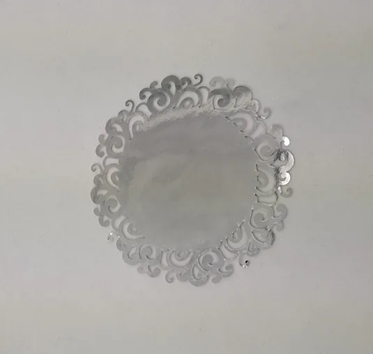 Free sample disposable paper products food grade decorative lace paper mats party colored cake doilies with lace