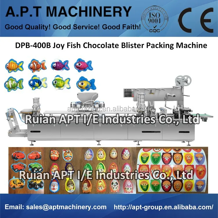 
Blister Packing Machine For Making Kinder Joy Eggs Chocolate Cookies with Toy 