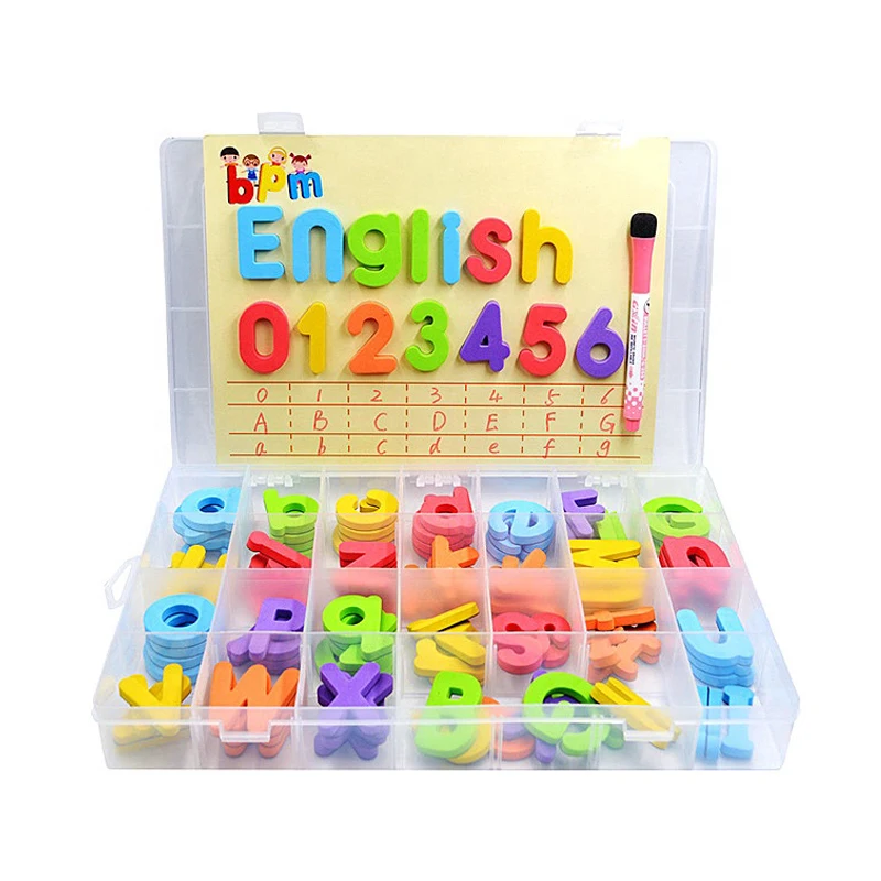 Kids Educational Alphabet Plastic Custom Magnetic Letters With Board