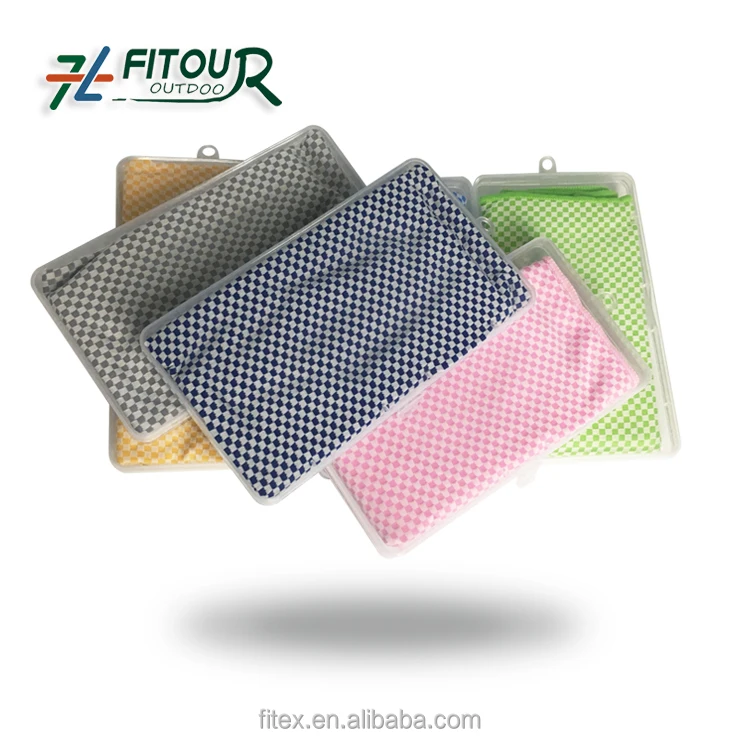 
Высококачественное 40% бамбуковое древесное волокно + 60% нейлоновое охлаждающее полотенце для тренажерного зала 