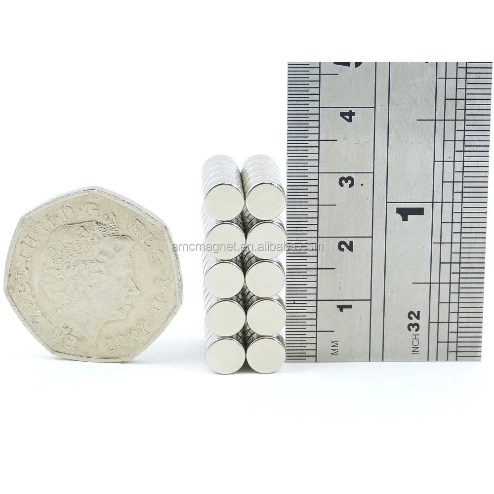 Small Round NdFeB Neodymium Disc Magnets  N35