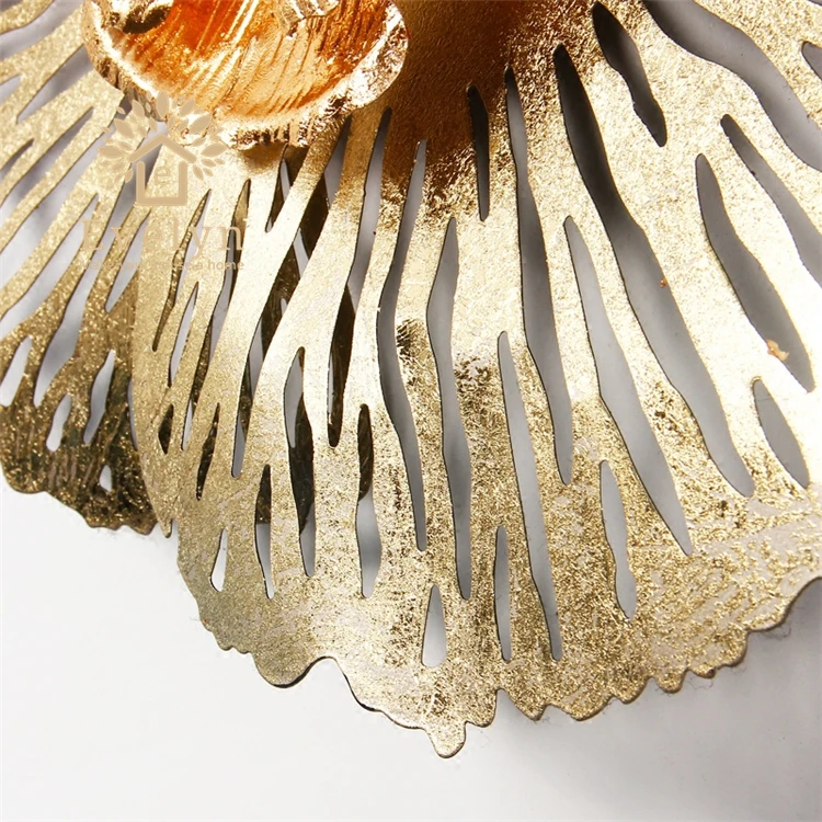 Low MOQ furniture accessories metal wall art hanging decoration