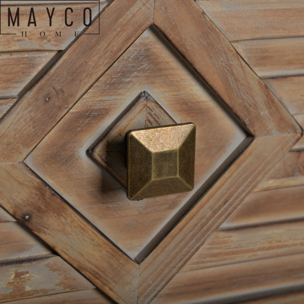 Mayco Wood Cabinet Living Room Furniture 3 Drawer Wooden Storage Accent Chest