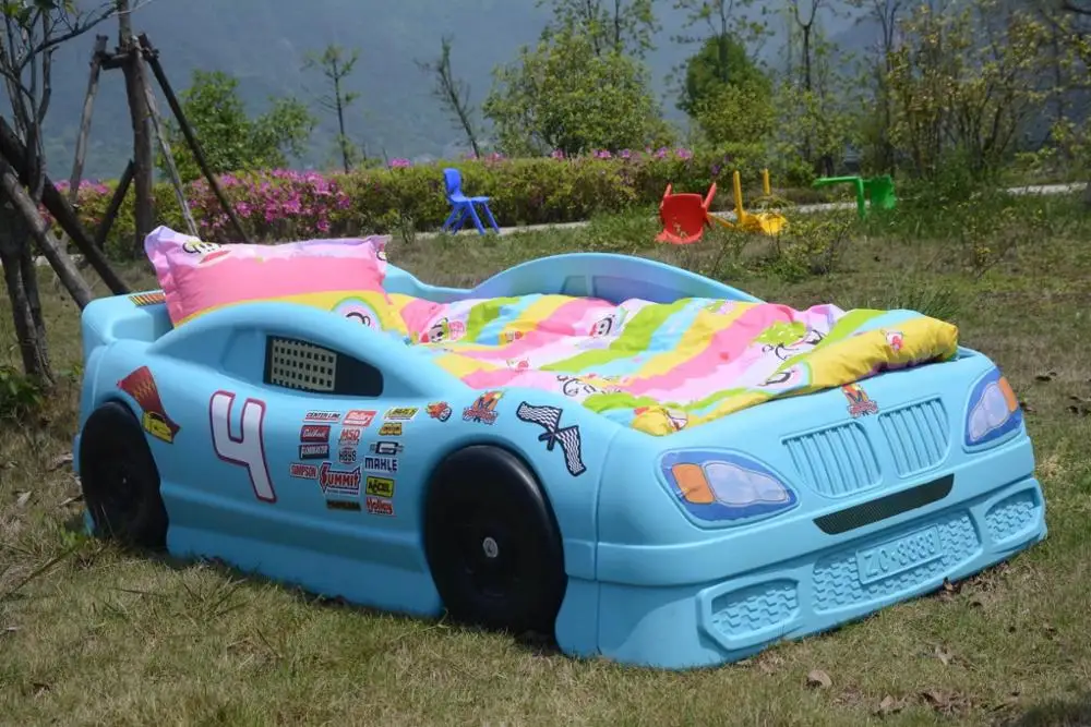 cheap  kitty single beds for kids pink cute car bed kids car beds for boy and girls