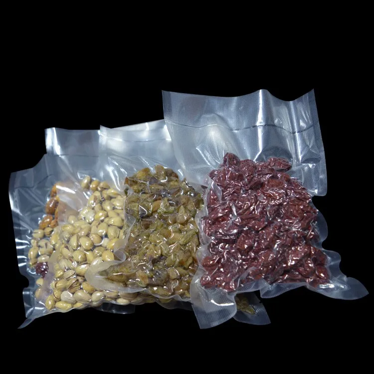 Textured Embossed Vacuum Sealer Food Grade Saver Packaging Roll Bag Nylon Custom Heat Seal OEM Transparent Pa Pe Storage Plastic