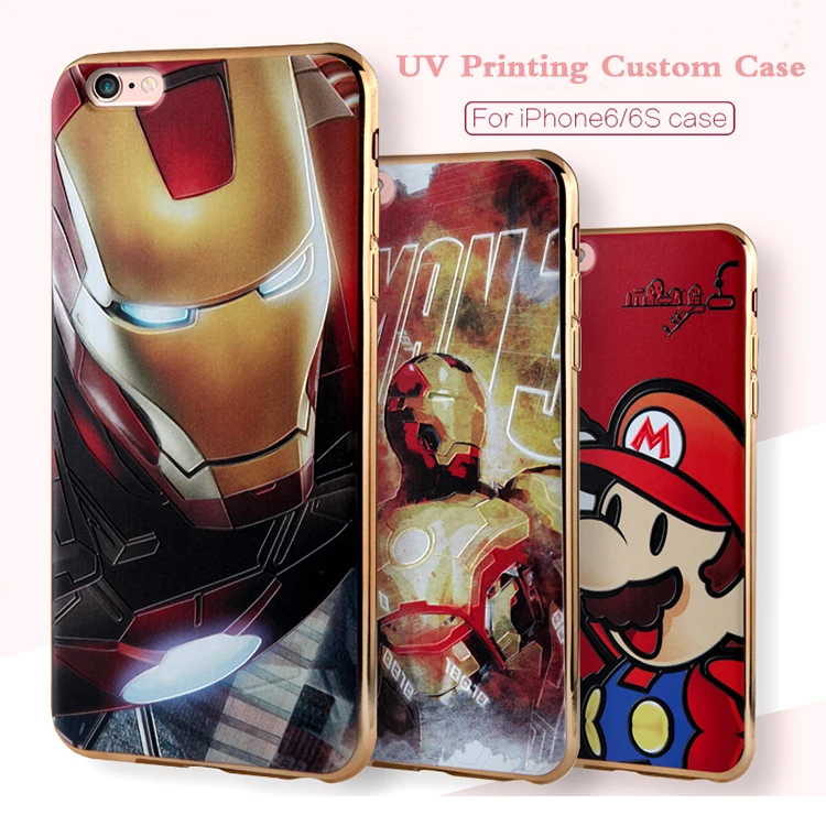 
Flamingos Pink Gold Edge TPU Electroplating Soft Phone Case for iPhone 7 Covers for iPhone 6s 7 7plus Case 