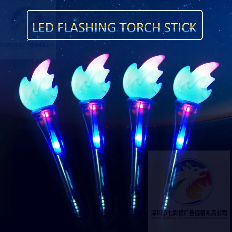 Light Up Toys LED Flashing Torch Light Manufacture China for New Year Party LED Flashing Light Torch Stick