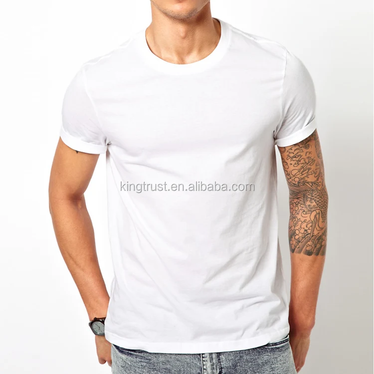 
Basic jersey style plain wholesale egyptian cotton t-shirts blank 
