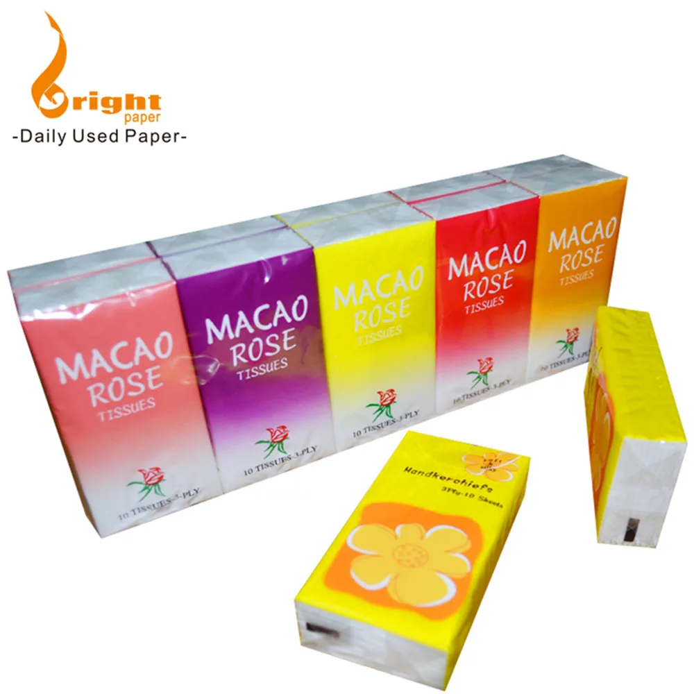 Pocket Tissue Good Water Absorption Tissue Factory Manufacturers Hanky Tissue