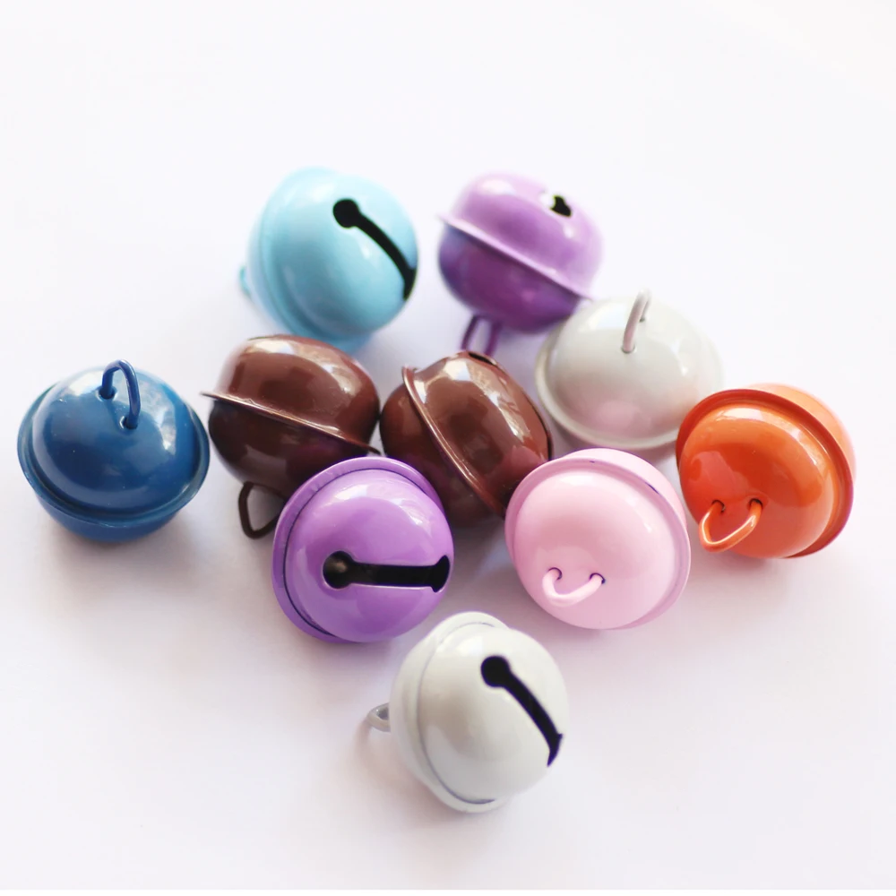cat dog bell paint spraying variety of colors cast iron bell for pet collar