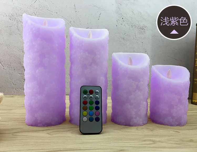 Подвижная конусная фитиль дистанционный столб чайные ОГНИ беспламенная Светодиодная свеча