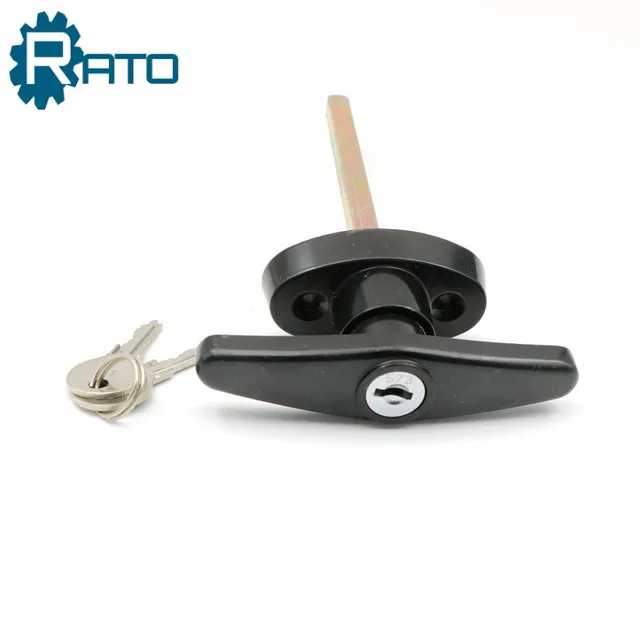 Цинковый сплав Черная Футболка ручкой и замком для шкафа