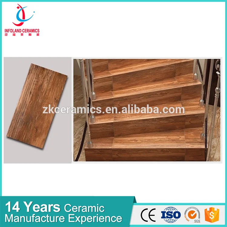 Wood Ceramic Stair Glaze Tile for Sublimation Print