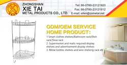 Beautifully styled 3tier storage standing corner metal shelf bathroom