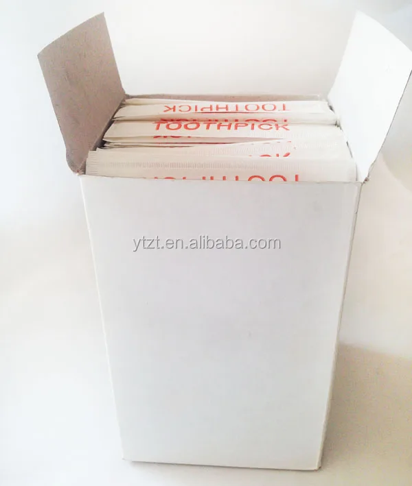 Wholesale best selling 2015new pvc box packed paper wrapped bamboo toothpick Various types