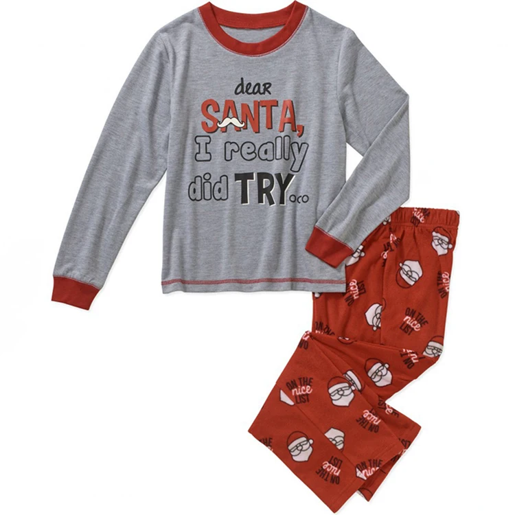 
Family Christmas Pajamas Sleepwear Long Sleeve family matching clothing set Homewear Pajamas Men Women Kids Baby Family 
