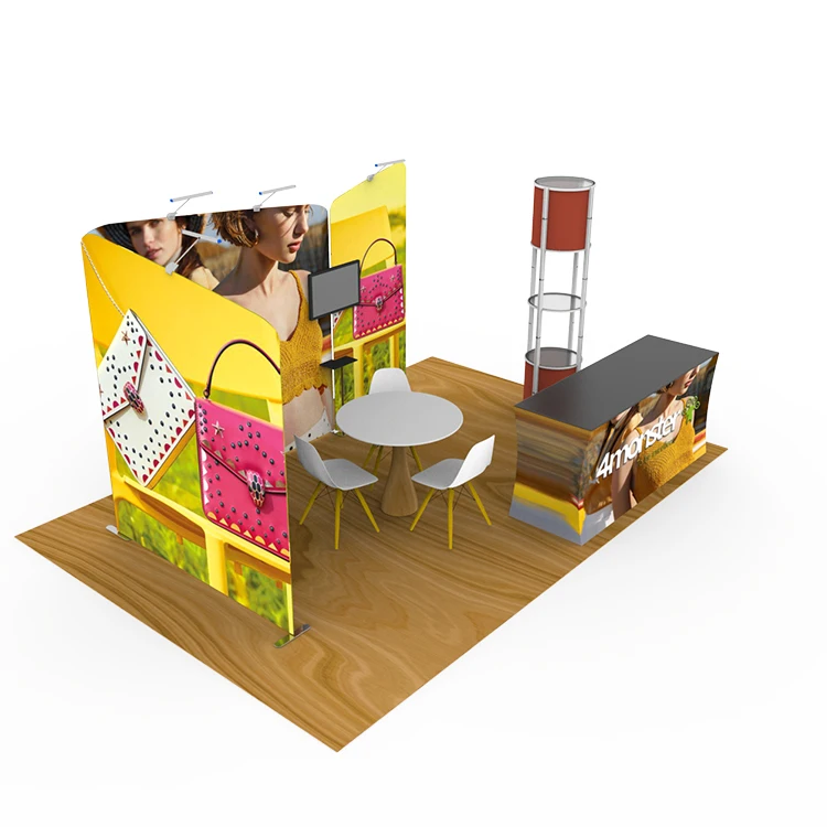 Portable Aluminum Heat Transfer Printing Custom Display booth exhibition equipment display stands