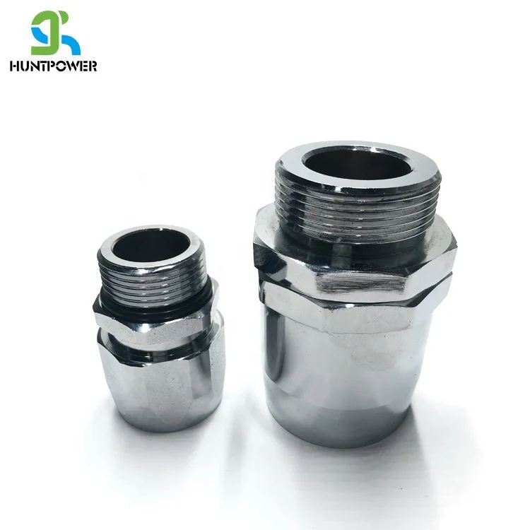 Swivel Reusable Brass Chrome Plated Fuel Dispenser Hose Fitting