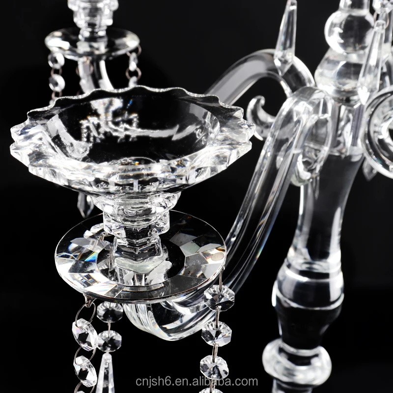 Хрустальный Высокий Подсвечник Свадебный канделябр центральный элемент хрустальный подсвечник