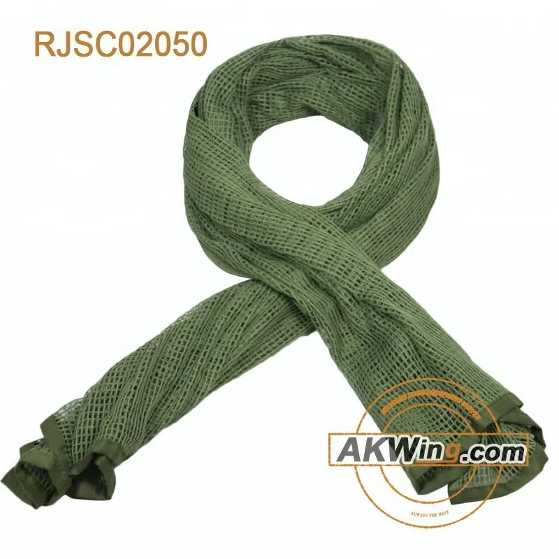 Olive Green plain military shemagh scarf Polyester sniper Face Veil Hijab head military scarf