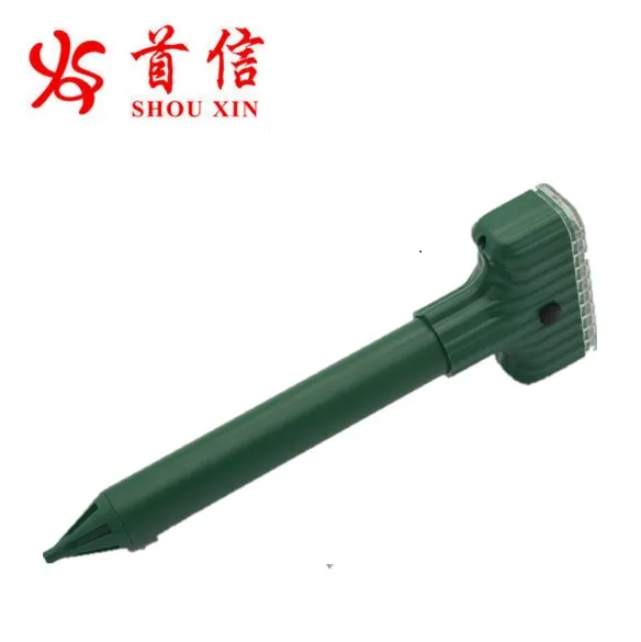 Outdoor humane powered sonic ultrasonic mole trap solar mole repeller for park garden