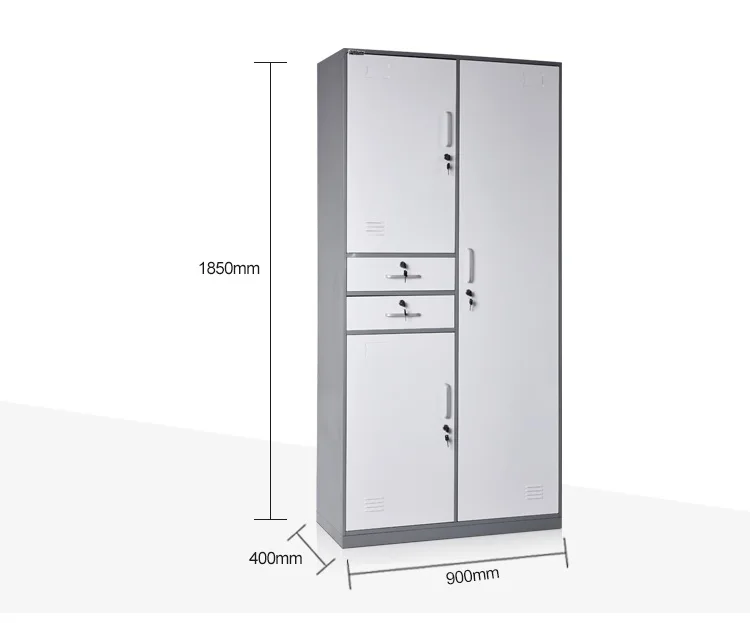 India home furniture steel clothes cabinet bedroom wardrobe storage cupboard
