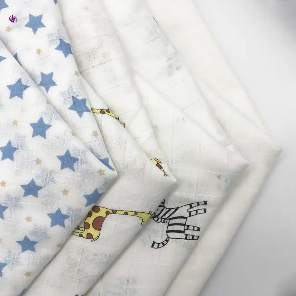
Wholesale baby cotton bamboo muslin gauze fabrics for blanket cloths 