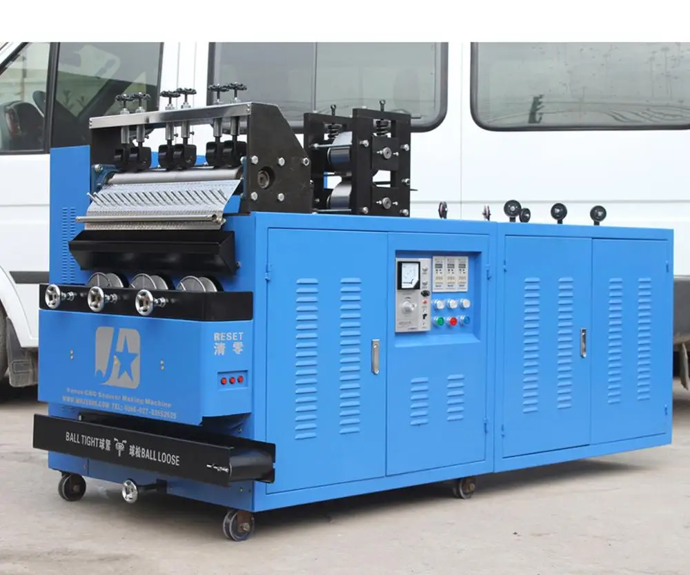 Full Automatic 410 430 Stainless Steel Scrubber Scourer Making Machine 6 Wires 3 Balls Cleaning Ball Making Machine