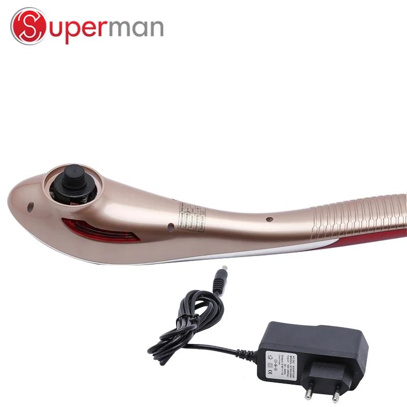 Новый дизайн, двухцветный Усовершенствованный беспроводной электрический массажный молоток, ручной массажер