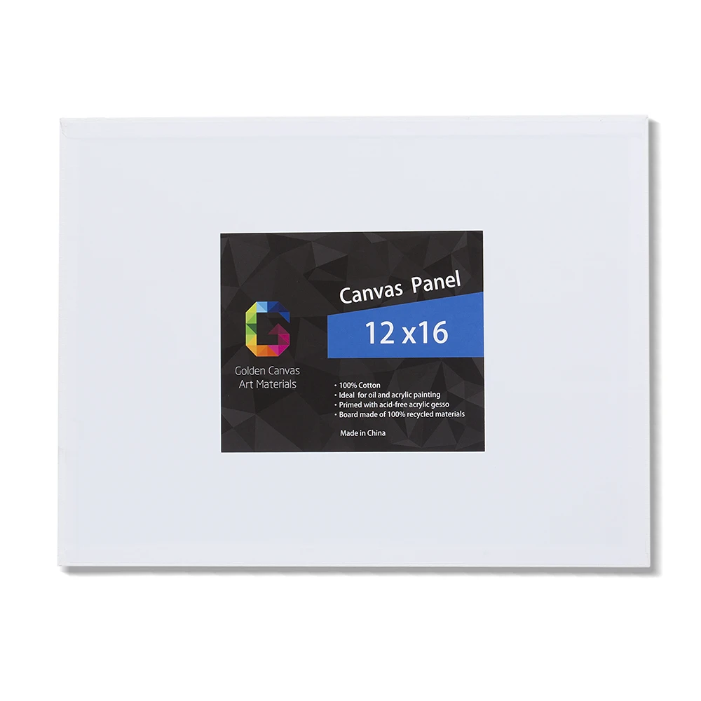 6 pcs / pk 12 * 16 Best quality art mat white cotton panel board canvas boards for painting