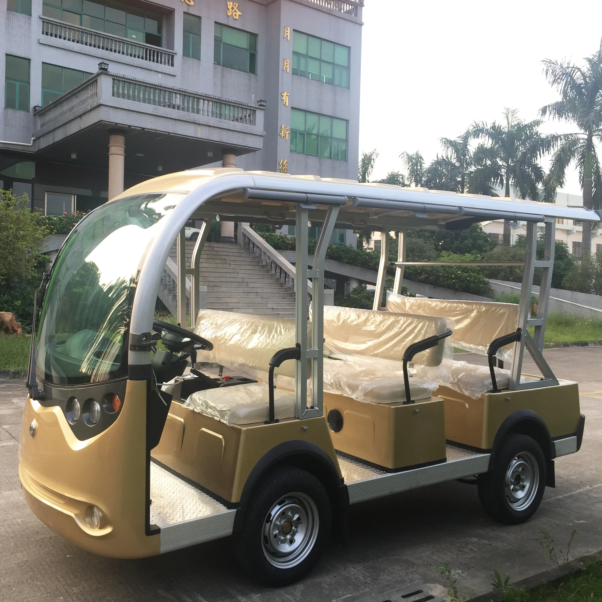 Battery 8 seaters luxury electric tour bus for sale (LT_S8)