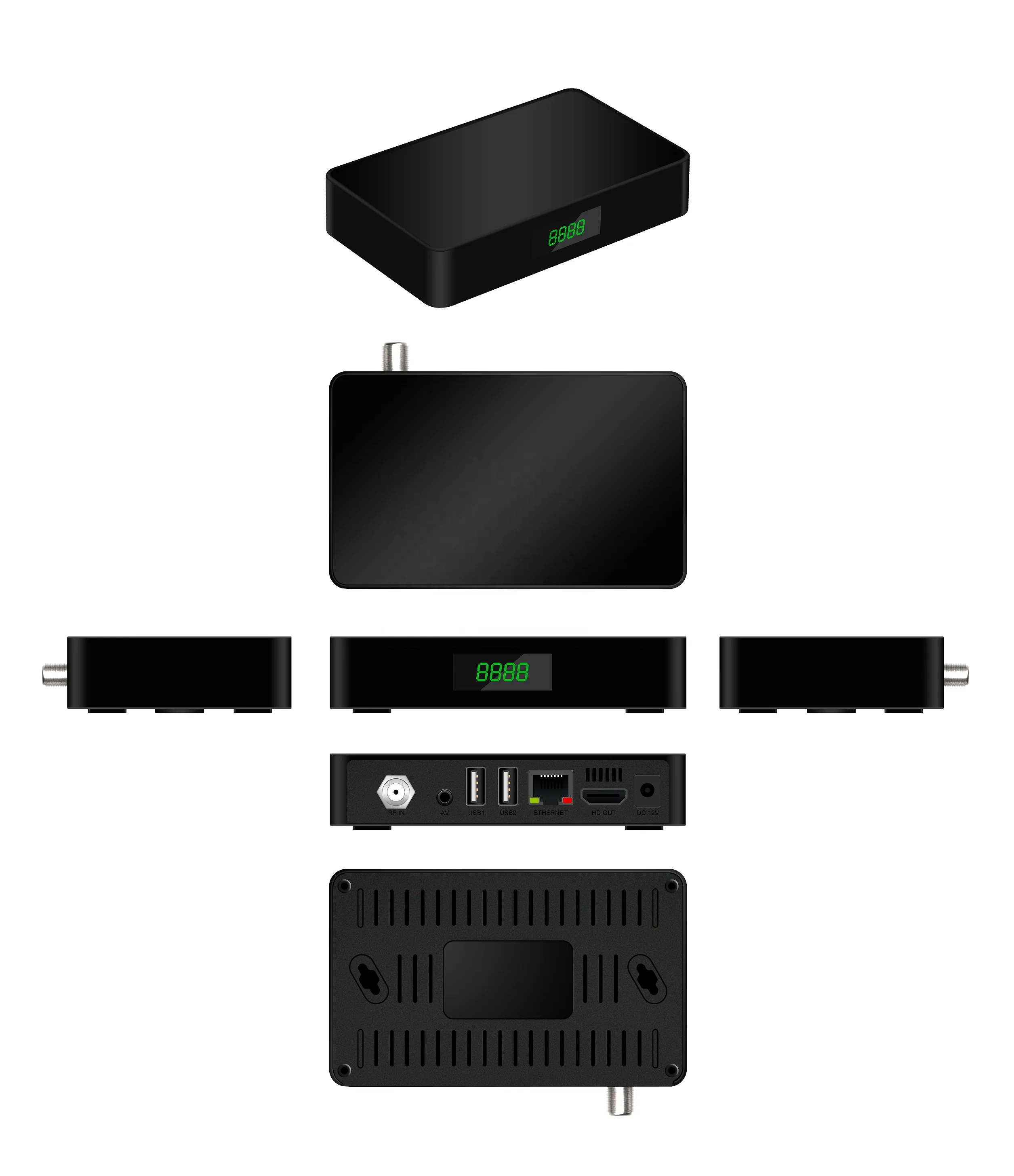 High Quality Allwinner H3 Option OTT DVB-T2/DVB-S2 Android Combo Smart TV Box