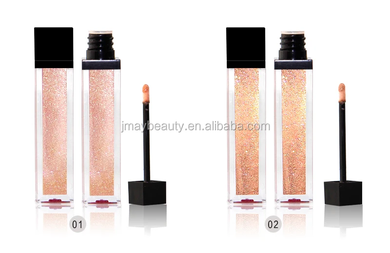 NEW Shinny Wet Glitter lipgloss 11 colors glitter private logo liquid lipstick lipgloss China factory wholesale