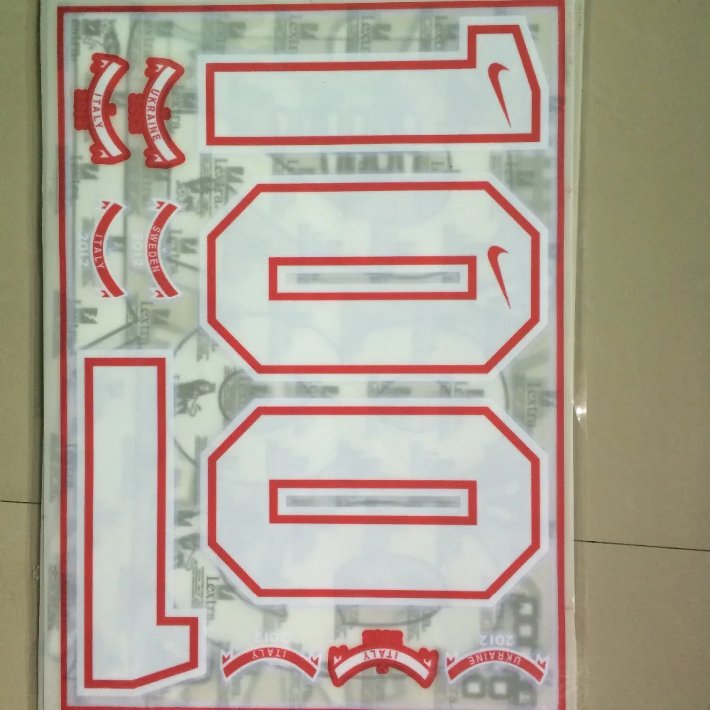 Factory Direct Heat Transfer 3d flock football jersey numbers