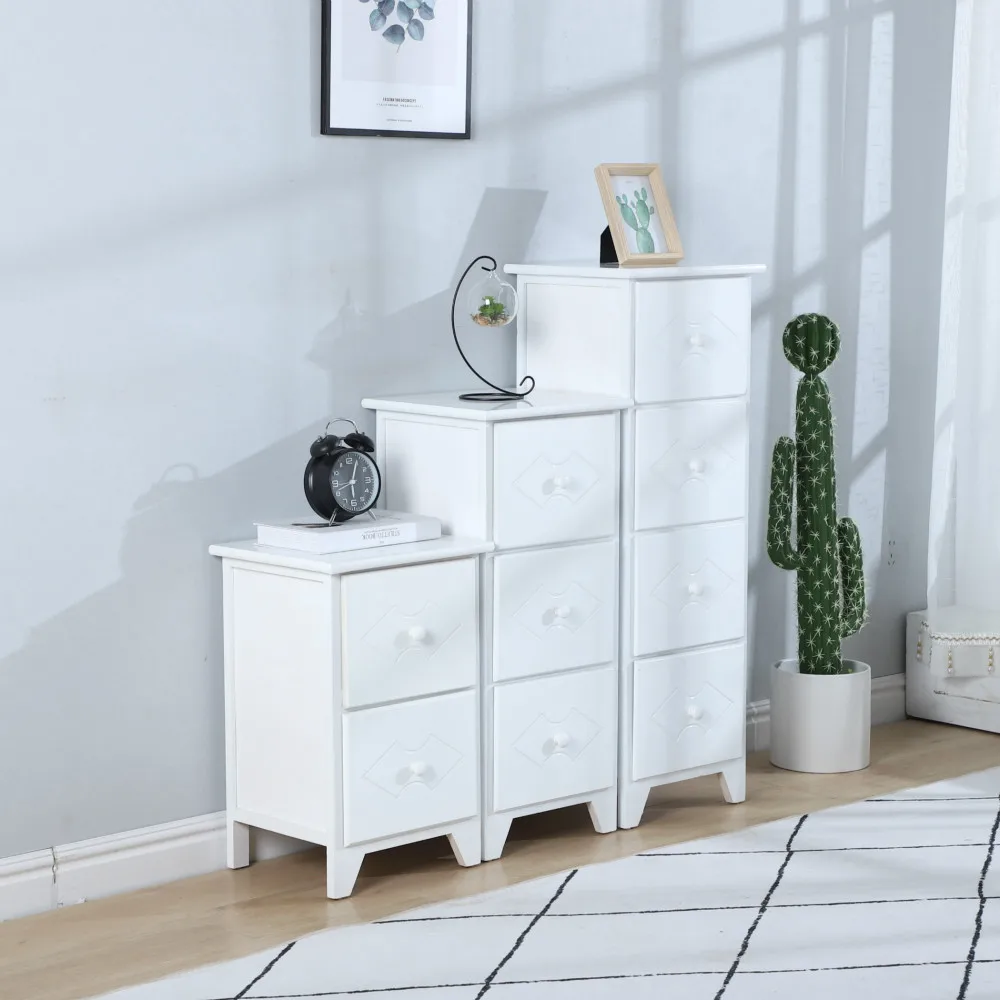 Небольшая передвижная мебель из необработанного дерева для гостиной в европейском стиле Современная Высококачественная твердая древесина павловнии белая классическая 1 шт. коробке