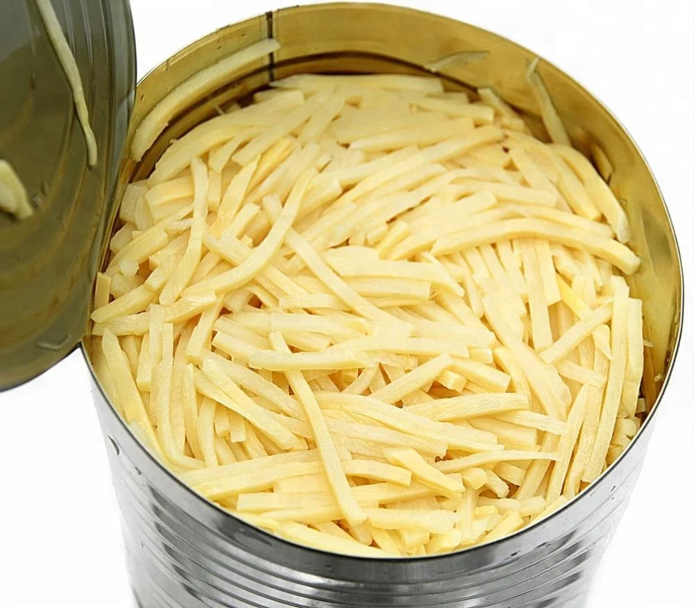 
Canned bamboo shoot strips halves 