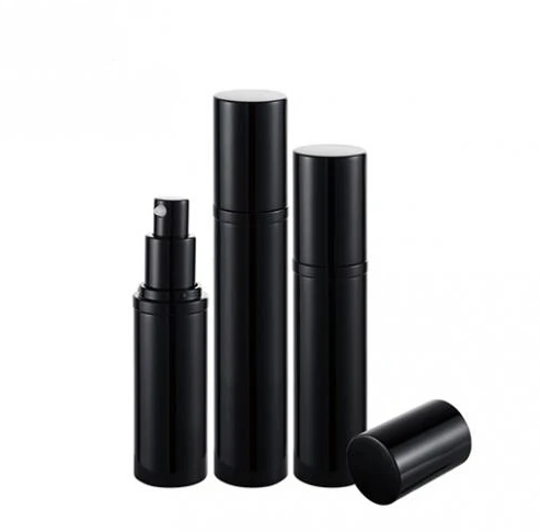 Custom black aluminium perfume bottle container 30 ml with aluminium cap