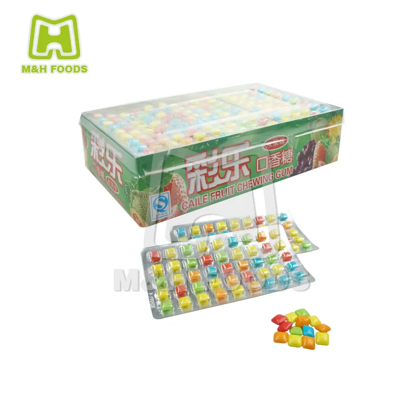 Chinese Supplier Energy Colorful Fruit Flavor Chewing Gums