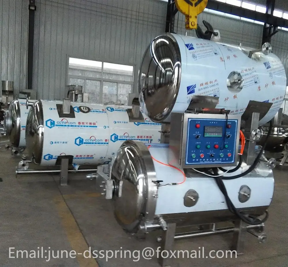 Small anti pressure autoclave for glass jar