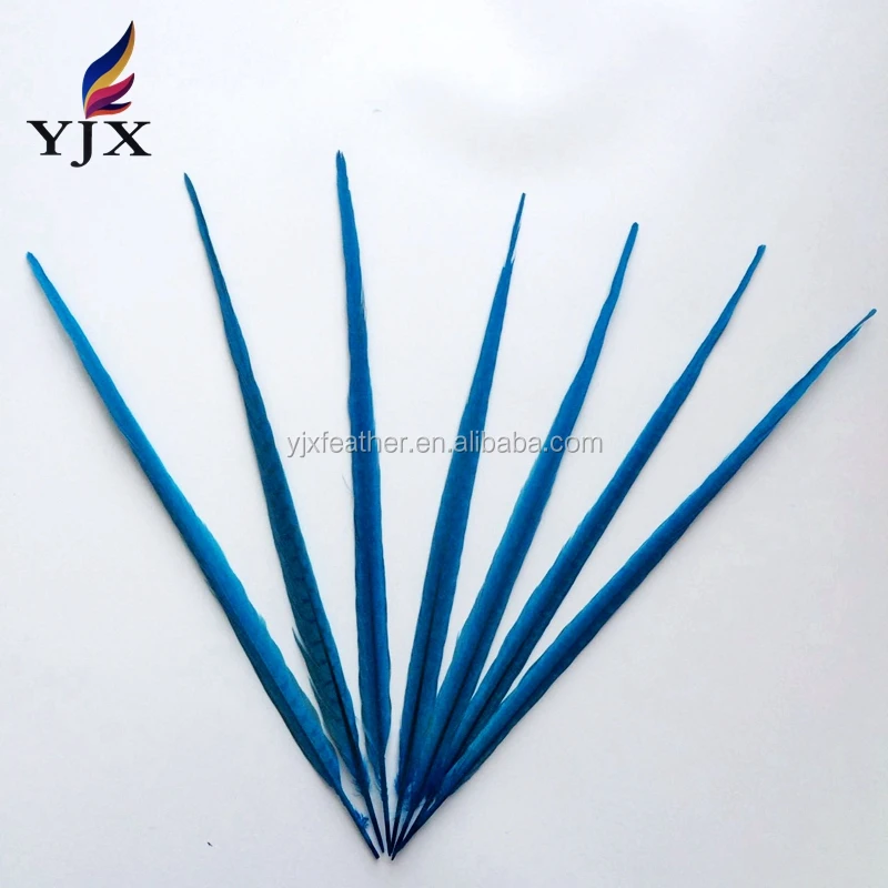 50-55cm cheap man-made ring-dyed pheasant feathers for carnival costumes